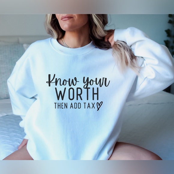 Know your worth sweatshirt - Picture 2 of 2